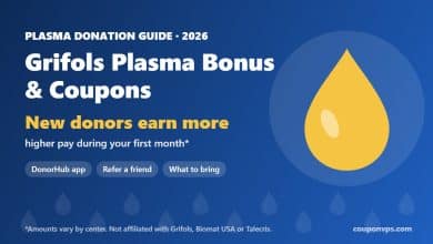 Grifols plasma bonus and coupons 2026: new donors earn more in their first month