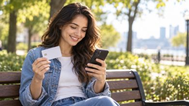 Plasma donor checking a prepaid card balance on a smartphone